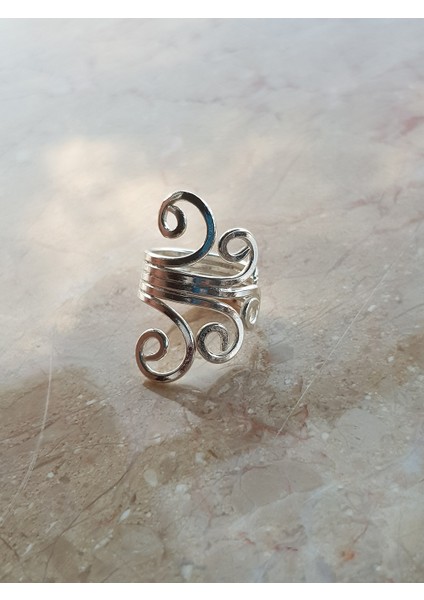 Taşsız Kıvrımlı Gümüş Yüzük fiyatları