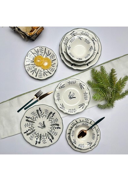 Kitchen Fragile 24 Parça Yemek Takımı - Renkli