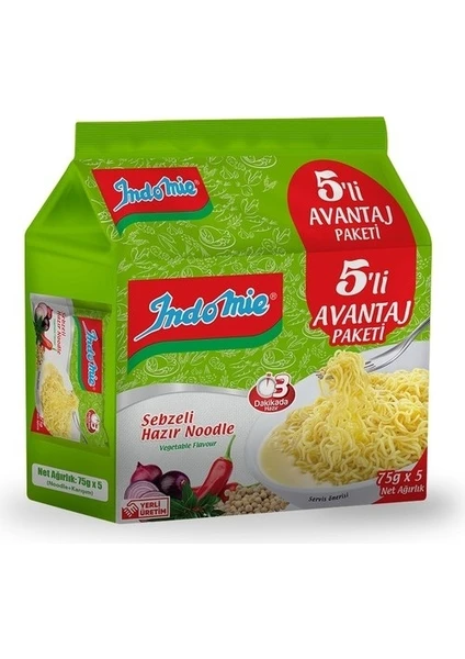 5'li Paket Sebzeli Noodle