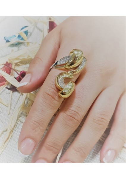 Altın Kaplama Iri Italyan Gümüş Yüzük fiyatları