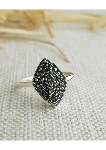 Mekik Markazit Gümüş Yüzük