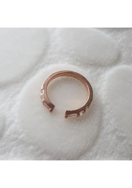 Baget Taşlı Tasarım Gümüş Yüzük modelleri