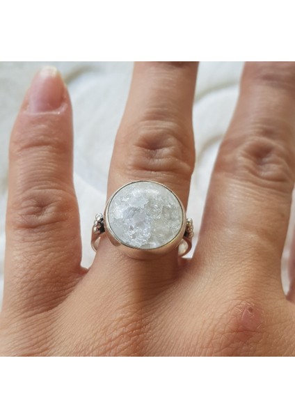 Kuvars Taşı El Işi Gümüş Yüzük fiyatları