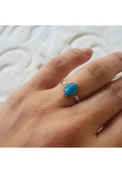 Firuze Taşlı El Işi Gümüş Yüzük fiyatları