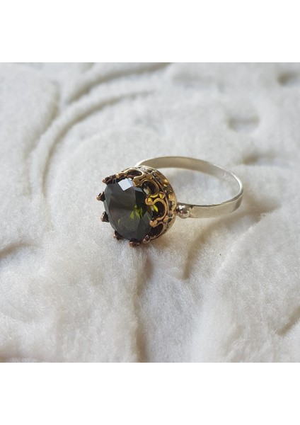 Taç Modeli El Işi Gümüş Yüzük