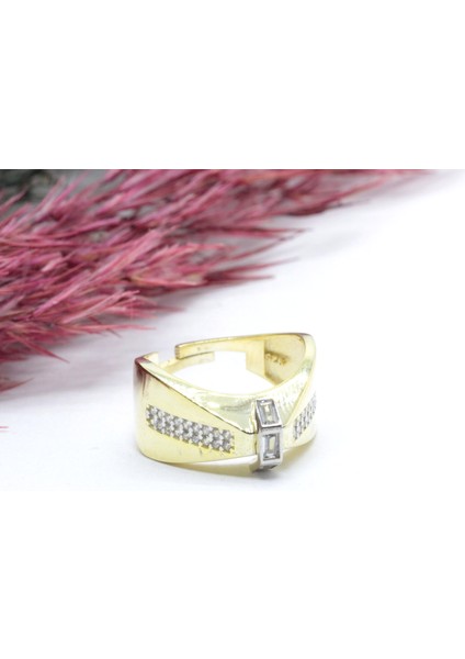 Altın Kaplama Tasarım Gümüş Yüzük