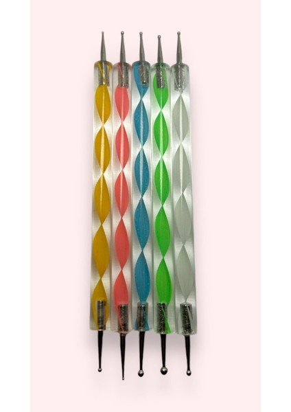Nail Art Tırnak Süsleme Dotting Pen 5 Adet