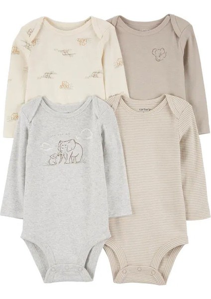 Bebek Uzun Kollu Body Set 4'lü Paket