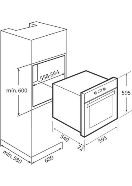 Ankastre Set Siyah ( Hak 625 Bk-Gbc 64002 Kbc Bk-Atv 60 Bk )