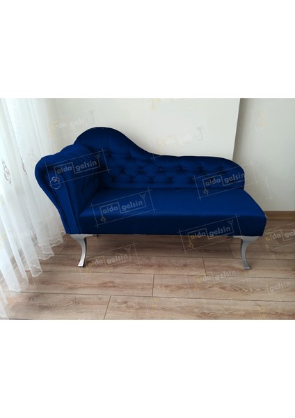 Dekoratif Bihter Koltuk Josefin Puf 110 cm Siyah Ayak