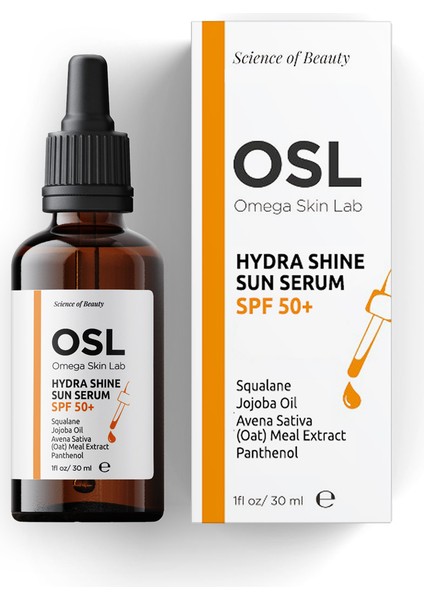 Hydra Shine Sun Serum Spf 50+ SPF50+ Nemlendirici Güneş Serumu 30 ml