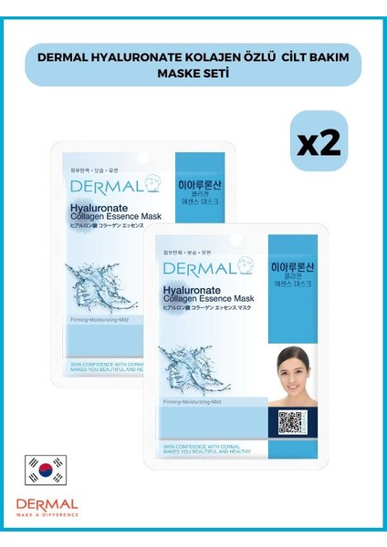 Hyaluronate Kolajen Özlü Cilt Bakım Maske Seti