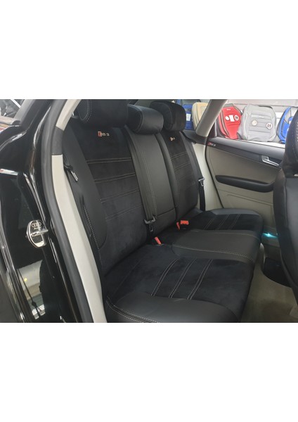 Audi A3 Araca Özel Oto Koltuk Kılıfı - Velour Ve Deri indirimleri