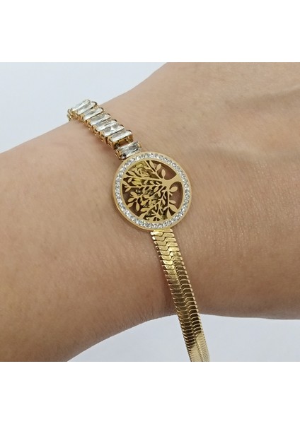 Çelik Gold Zitkon Taşlı Hayat Ağacı