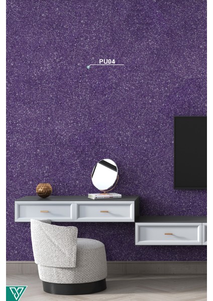 - Mor Pamuk Duvar Boyası Ve Pamuk Sıva - Pu04 - 5 Kg-16,5m²