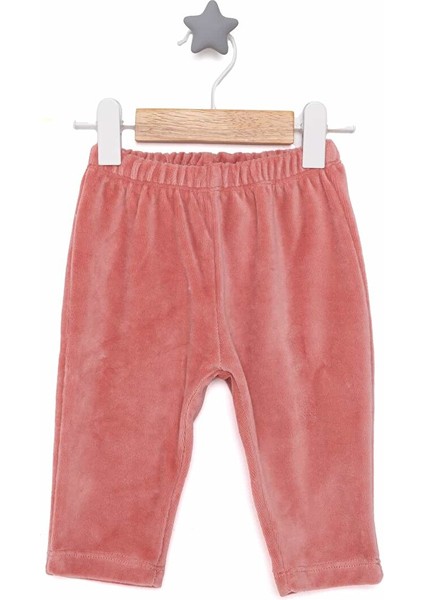 HelloBaby Basic Kadife Eşofman Alt Kız Bebek