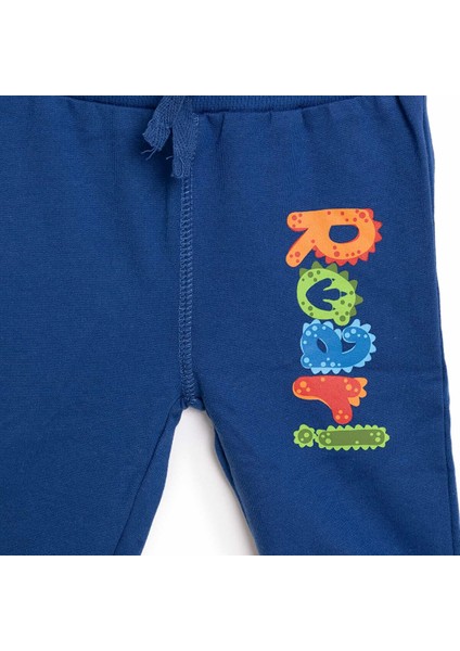 HelloBaby Basic Yazı Baskılı Az Şardonlu Eşofman Alt Erkek Bebek