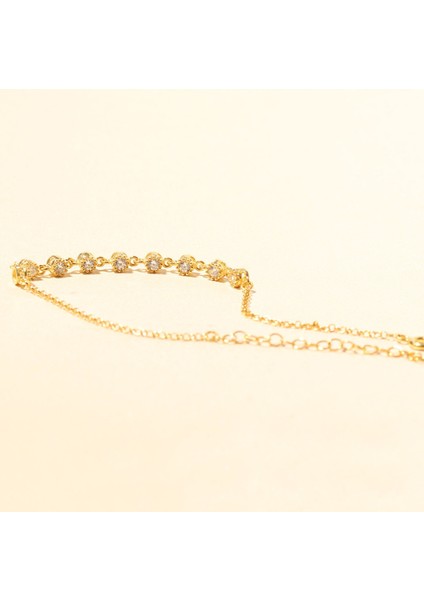 Zirkon Taşlı Bileklik 717008 Gold fiyatları