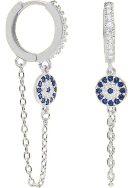Halka ve Zincir Küpe 717086 Silver
