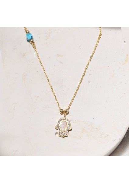 Fatıma Kolye 718913 Gold