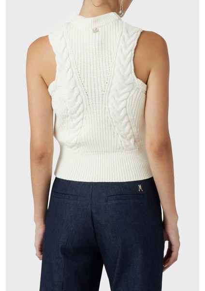 Ozuna Slim Fit Yarım Balıkçı Yaka Kolsuz Örgü 3BGR395618Z Kadın Kazak 3BGR39 5618Z G1CR fiyatları