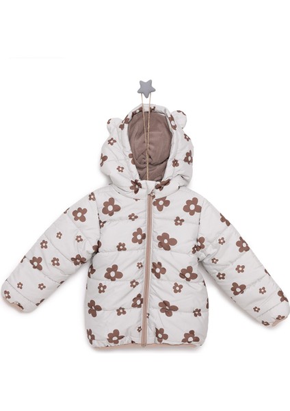 HelloBaby Basic Kapüşonlu Kulaklı Mont Kız Bebek