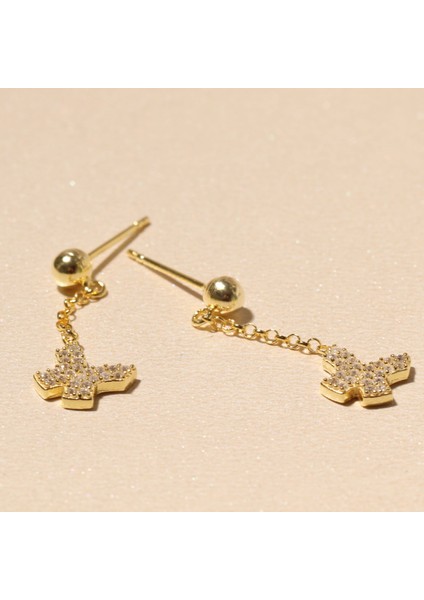 Sallantılı Kelebek Küpe 717088 Gold fiyatları