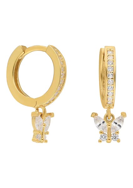 Mini Kelebek Küpe 718874 Gold