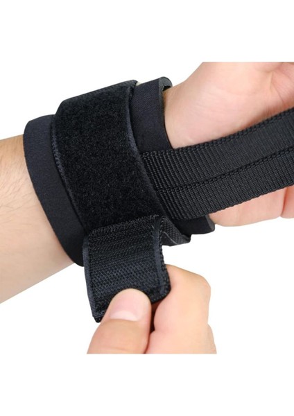 Gri Big Grip Pro Lifting Straps - Fitness Bilekli Halter Kayışı