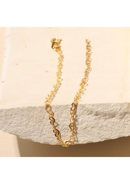 Zincir Kalp Bileklik 717011 Gold fiyatları