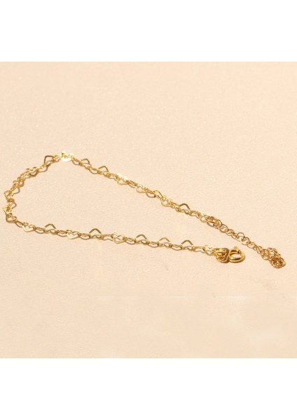 Zincir Kalp Bileklik 717011 Gold modelleri