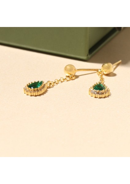 Yeşil Damla Küpe 717070 Gold fiyatları