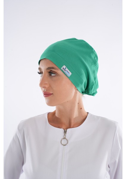 Düz Yaprak Yeşili Tesettür Doktor Hemşire Hastane Aşçı Cerrahi Bone fiyatları