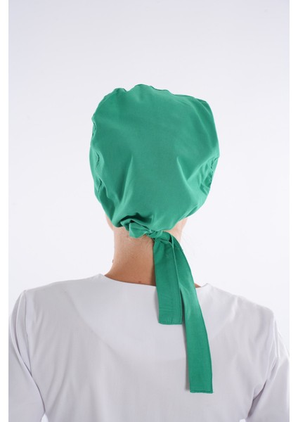 Düz Yaprak Yeşili Tesettür Doktor Hemşire Hastane Aşçı Cerrahi Bone modelleri