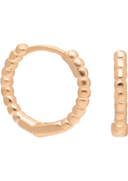 Basic Mini Halka Küpe 717093 Rose