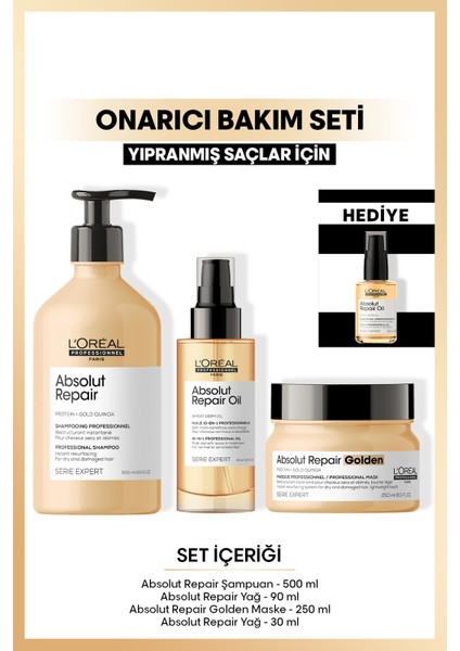 L'Oréal Professionnel Serie Expert Absolut Repair Yoğun Onarıcı Saç Bakım Seti