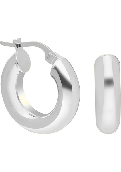 Kalın Halka Küpe 717053 Silver