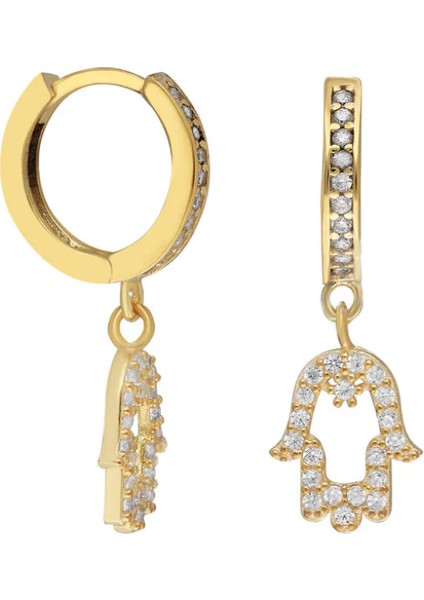 Fatıma Halka Küpe 717102 Gold
