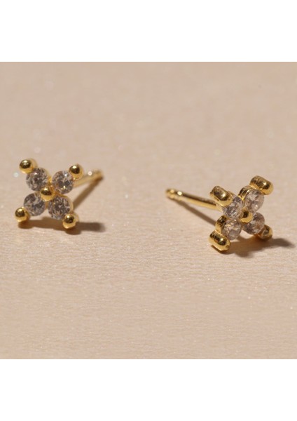 Mini Çiçek Küpe 717084 Gold fiyatları