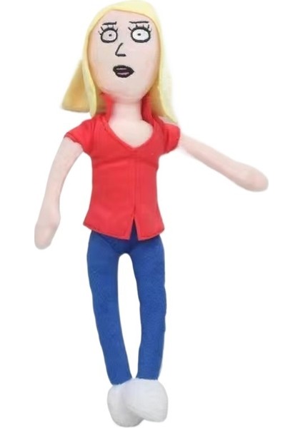Rick ve Morty Peluş Bebek Rick ve Morty Mavi Çizgi Film Kötü Adamı Peluş Oyuncak Giyiyor (Yurt Dışından)