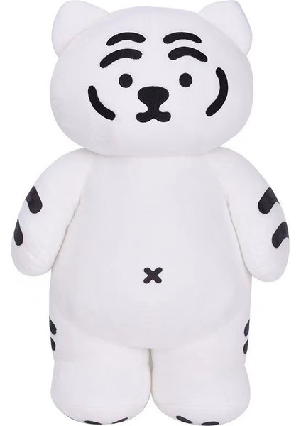 Muzıktıger Yalan Şişman Kaplan Hakiki Ayakta Orta Peluş Bebek Sevimli Bebek Hediye (Yurt Dışından)