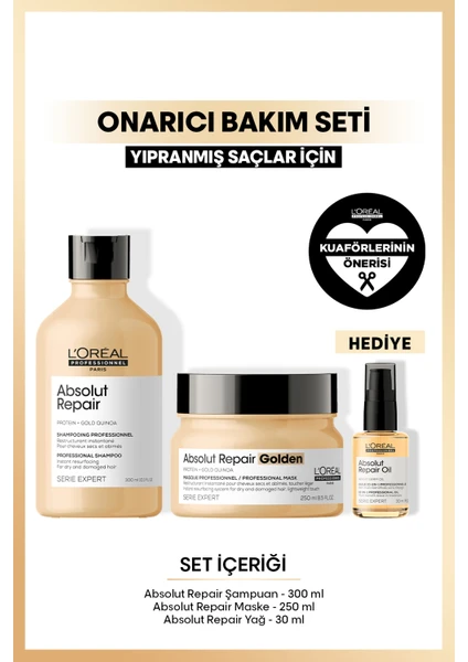 L'Oréal Professionnel Serie Expert Absolut Repair Yoğun Onarıcı Saç Bakım Seti