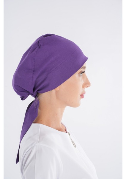 Düz Mor Tesettür Doktor Hemşire Hastane Aşçı Cerrahi Bone fırsatları