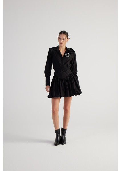 Beli Lastikli Mini Balon lexi etek Siyah fırsatları