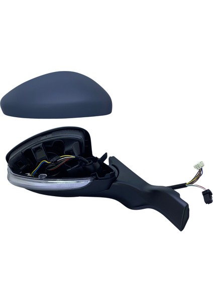 Dış Dikiz Aynası Peugeot 208/2008 2012-2019 Elektrikli, Isıtmalı, Sinyalli, Sensörlü, Manuel Katlanır, Astarlı Kapak, 6+3 Pin