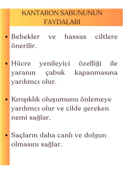 Doğal Kantaron Sabunu, Yenileyici, Rahatlatan Nemli Pürüzsüz Ve Parlak Ciltler Için Sabun 100 Gr