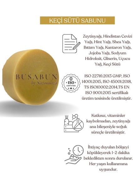 Keçi Sütü Sabun Doğal Ve Katkısız Keçi Sütlü Sabun 100 Gr fiyatları