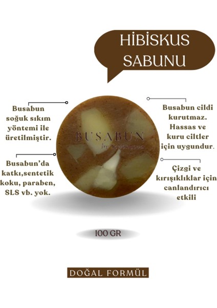 Hibiskus Sabunu Doğal Ve Katkısız Sabun 100 Gr
