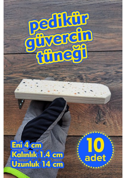 Sandy Pedikür Güvercin Tüneği 14 Cm | 10 Adet Tünek | Bekar Tüneği | Kumlu Tünek | Zımpara Tünek