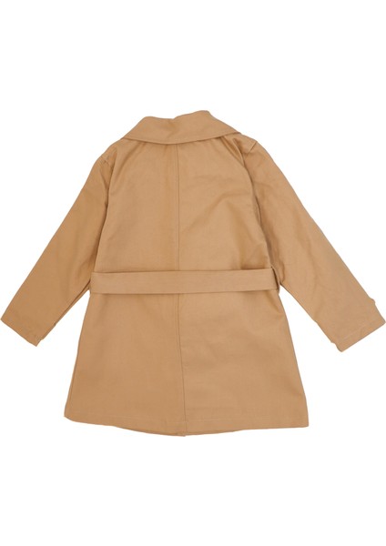 Kız Çocuk Bağlama Detaylı ve Düğmeli Trençkot_RG1502 modelleri